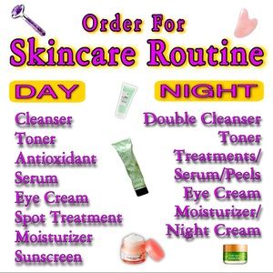 ORDER of your SKINCARE ROUTINE!!!!!